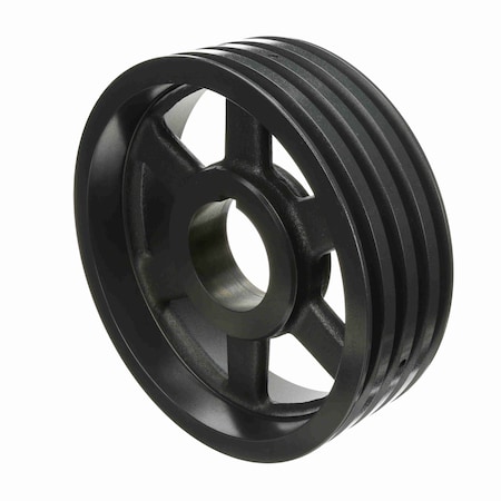 Browning 4 Groove Cast Iron Bushed Bore Mult. Var. Pitch Sheave, 4MV5V140R 4MV5V140R